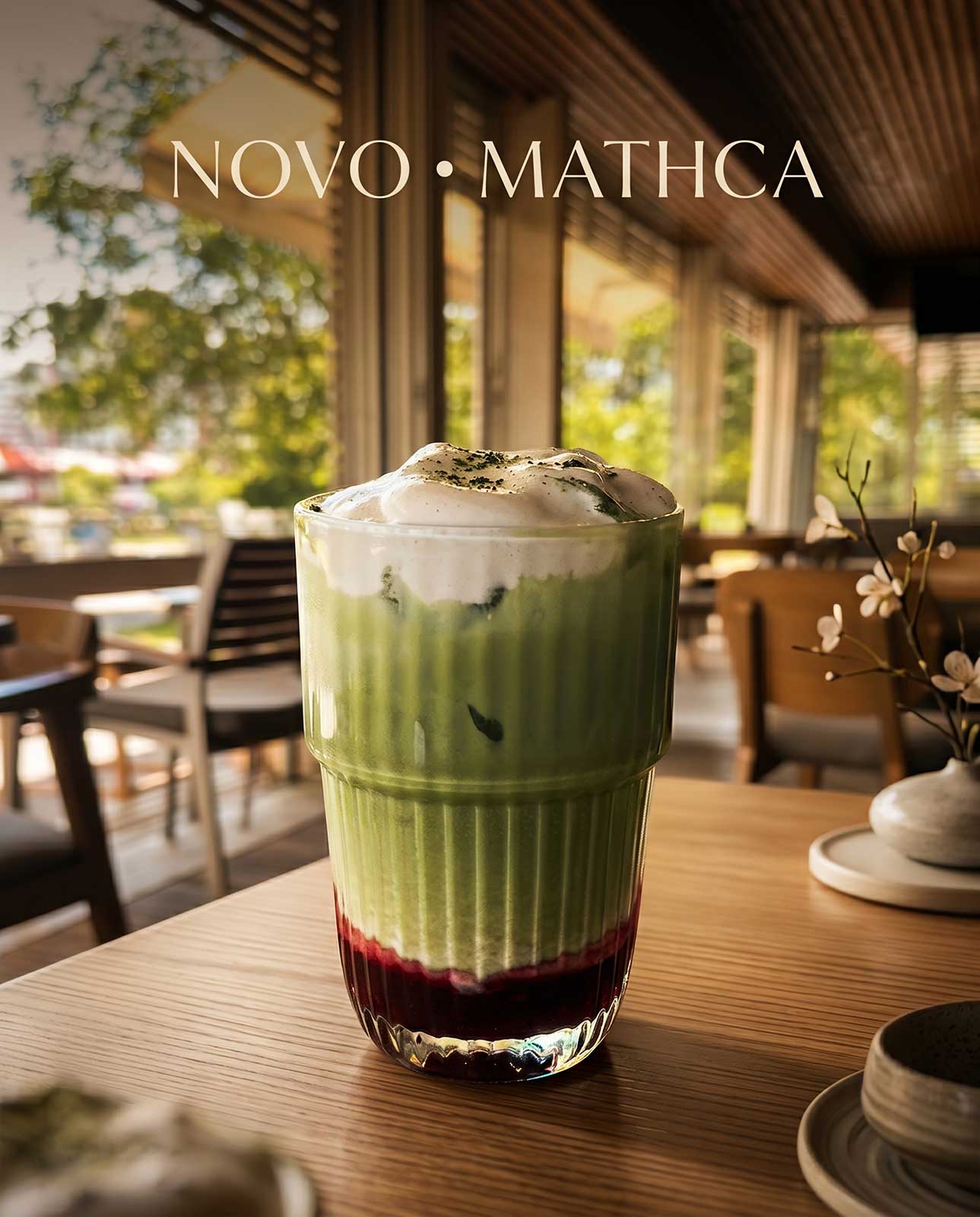 AI Instagram vizual za Matcha latte